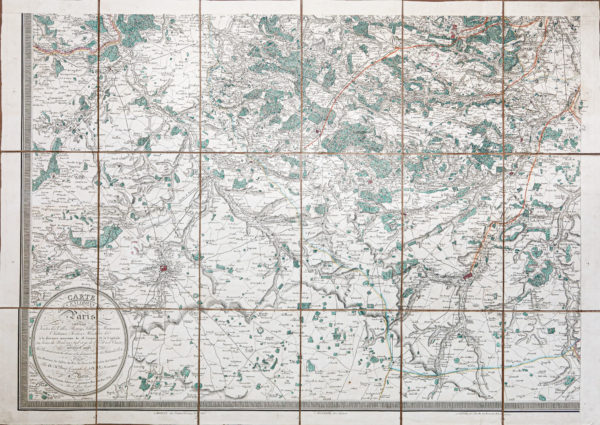 Plan ancien de Paris et ses environs