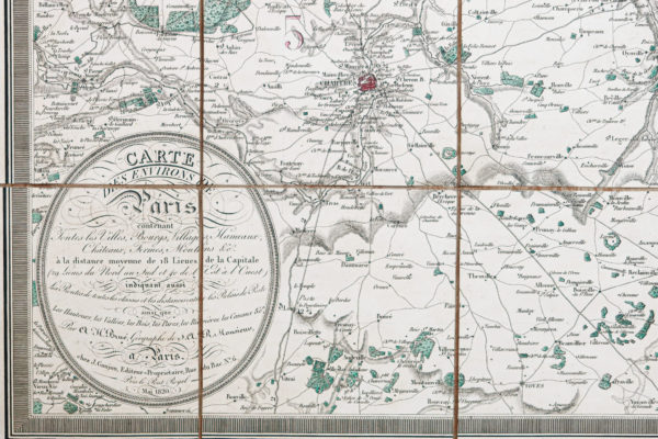 Plan ancien de Paris et ses environs