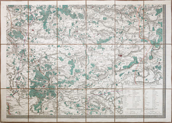 Plan ancien de Paris et ses environs