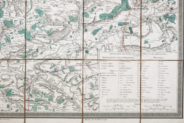 Plan ancien de Paris et ses environs
