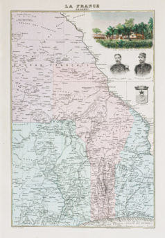 Carte ancienne - Dahomey - Bénin