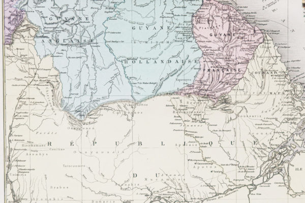 Carte ancienne de la Guyane