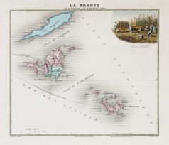 Carte ancienne - Île St Martin - St Barthélémy