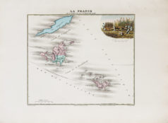 Carte ancienne - Île St Martin - St Barthélémy
