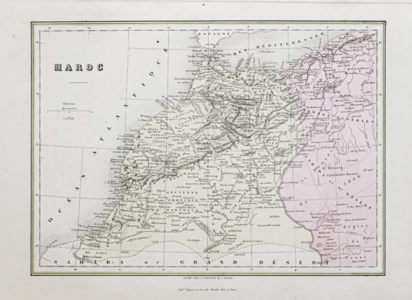 Carte ancienne du Maroc