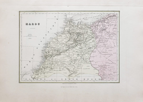 Carte ancienne du Maroc