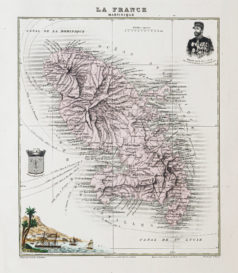 Carte ancienne de la Martinique