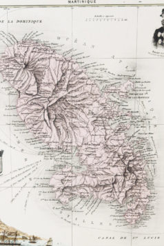 Carte ancienne de la Martinique