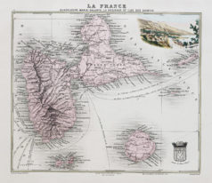 Carte ancienne - Guadeloupe - Marie-Galante