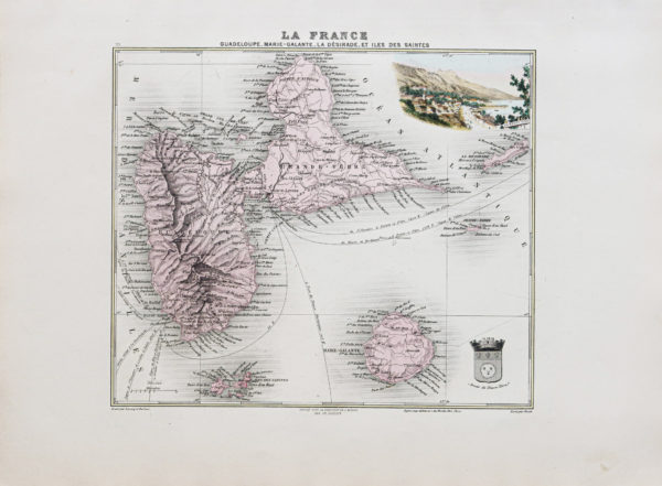 Carte ancienne - Guadeloupe - Marie-Galante