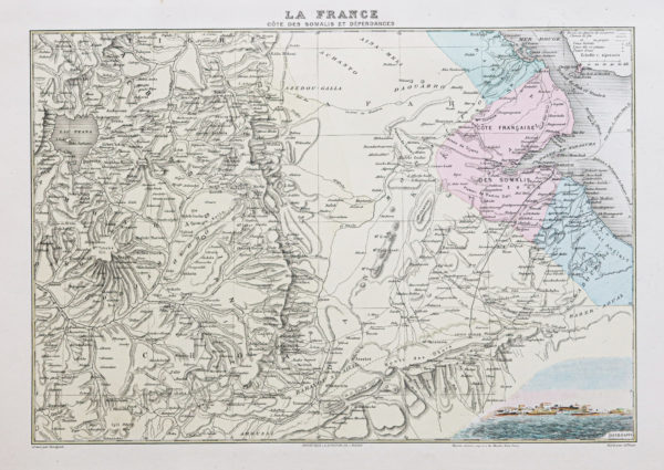 Carte ancienne de la Somalie
