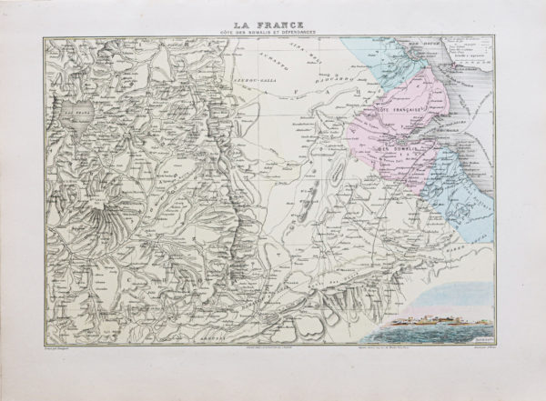 Carte ancienne de la Somalie