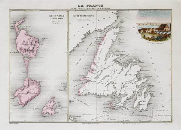 Carte ancienne de Saint-Pierre-et-Miquelon