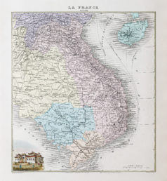 Carte ancienne - Annam - Viêt Nam
