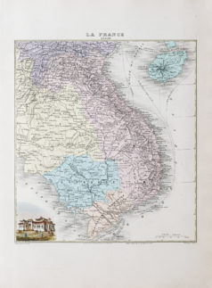 Carte ancienne - Annam - Viêt Nam