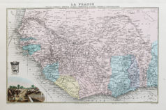 Carte ancienne - Afrique de l'Ouest - Sénégal