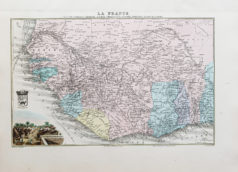 Carte ancienne - Afrique de l'Ouest - Sénégal