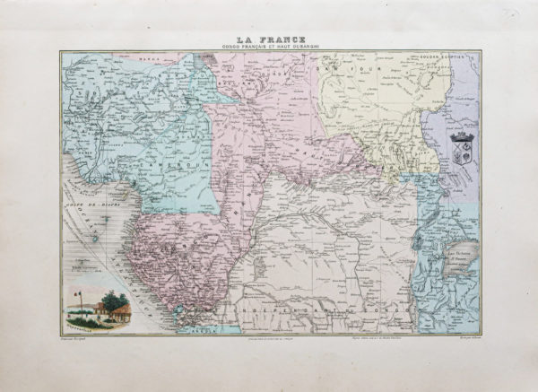 Carte ancienne - Congo - Cameroun