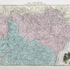 Carte ancienne - Viêt Nam - Laos