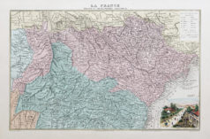 Carte ancienne - Viêt Nam - Laos