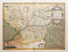 Carte géographique ancienne de l’Anjou