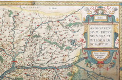 Carte géographique ancienne de l’Anjou