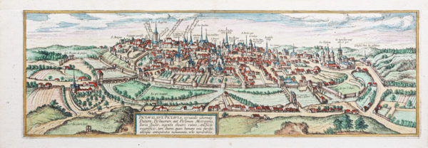 Gravure ancienne de Poitiers