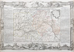 Carte géographique ancienne de la Touraine