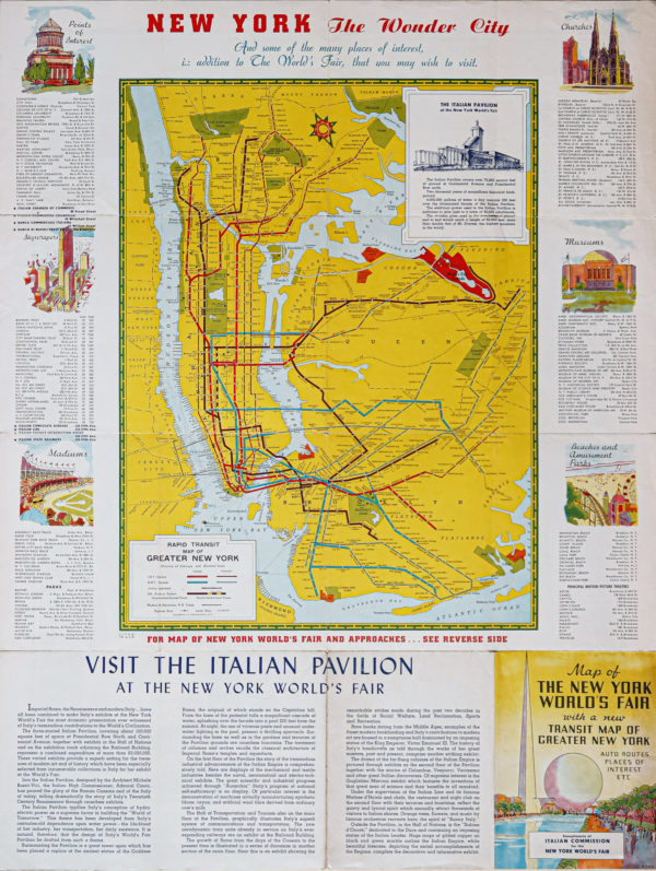 Plan de New-York - Exposition Universelle