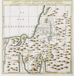 Carte du voyage des Israëlites