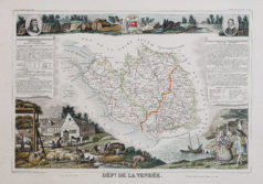 Carte ancienne du département de la Vendée