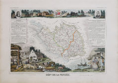 Carte ancienne du département de la Vendée