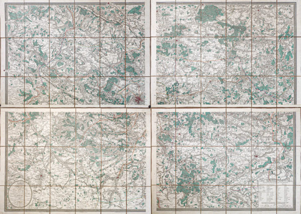 Plan ancien de Paris et ses environs