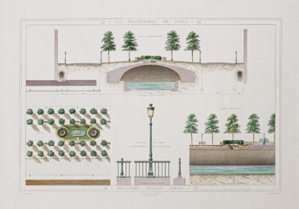 Gravure ancienne - Boulevard Richard Lenoir - Paris