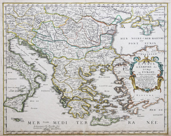 Carte ancienne - Empire de Turquie en Europe