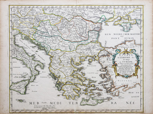 Carte ancienne - Empire de Turquie en Europe