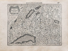 Carte géographique ancienne de la Suisse - Wiflispurgergow