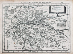 Carte géographique ancienne - Touraine