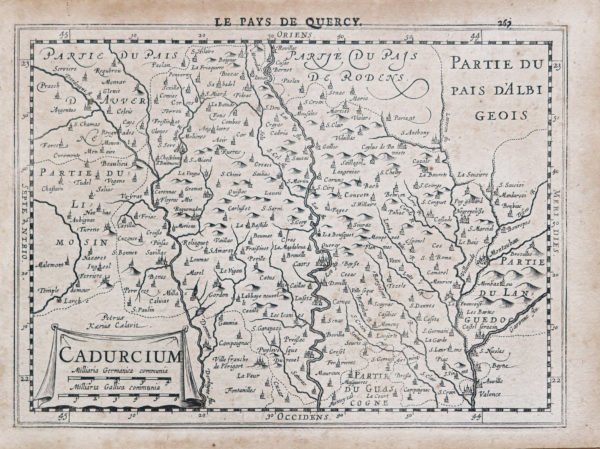 Carte géographique ancienne - Quercy