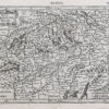 Carte géographique ancienne de la Suisse