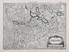 Carte ancienne de la Suisse - Aarau