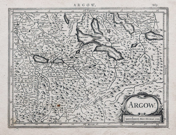 Carte ancienne de la Suisse - Aarau