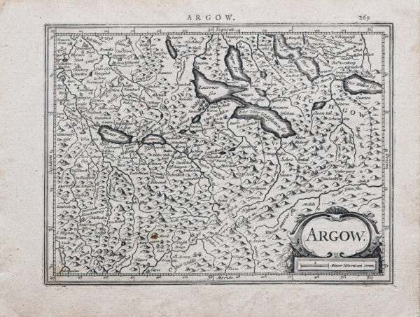 Carte ancienne de la Suisse - Aarau