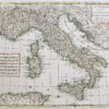 Carte géographique ancienne - Italie - Corse