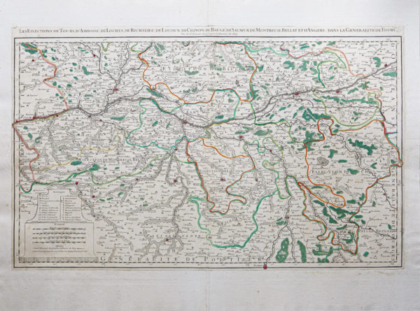 Carte ancienne du Val de Loire
