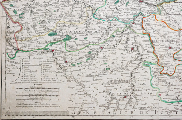 Carte ancienne du Val de Loire