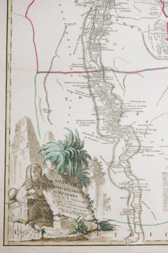 Carte géographique ancienne de l’Egypte