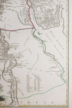 Carte géographique ancienne de l’Egypte