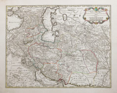 Carte géographique ancienne de la Perse - Iran