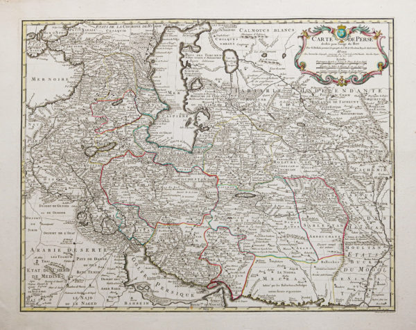 Carte géographique ancienne de la Perse - Iran